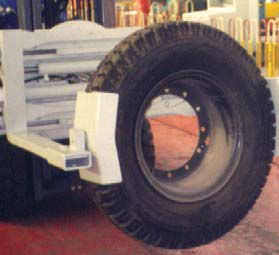 ഫോർക്ക് ടയർ ക്ലാമ്പിൽ സ്ലിപ്പ് ചെയ്യുക